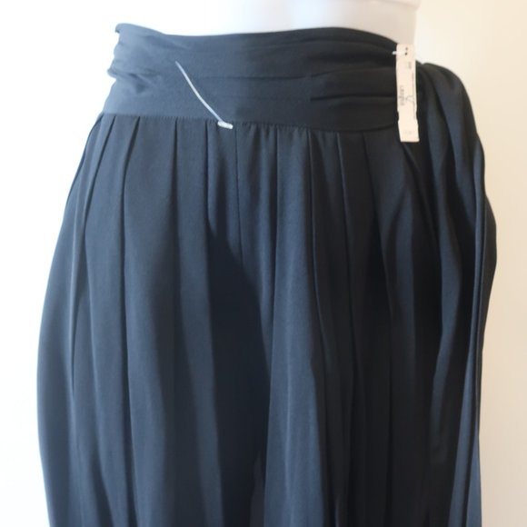 NWT Womens I.Magnin Black High Waisted Wide Leg Pleated Pants 4 * TICKETED PRICE - Picture 5 of 11